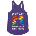Mergay Than Ever This Pride White Print Racerback Tank