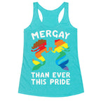 Mergay Than Ever This Pride White Print Racerback Tank