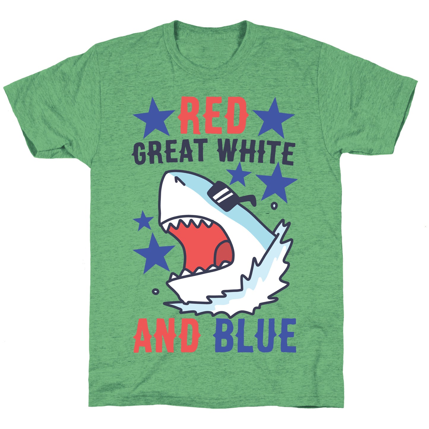 Red, Great White and Blue Unisex Triblend Tee