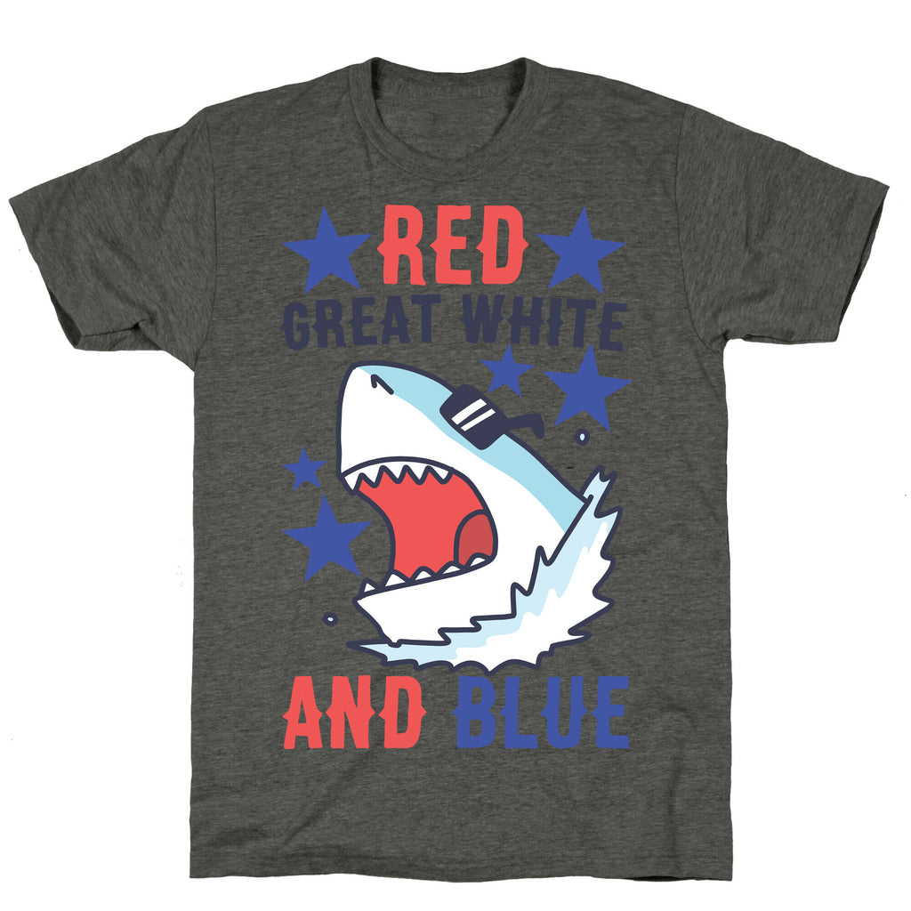 Red, Great White and Blue Unisex Triblend Tee