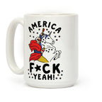 America F*ck Yeah Washington Unicorn Coffee Mug