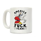 America F*** Yeah Washington Unicorn Coffee Mug