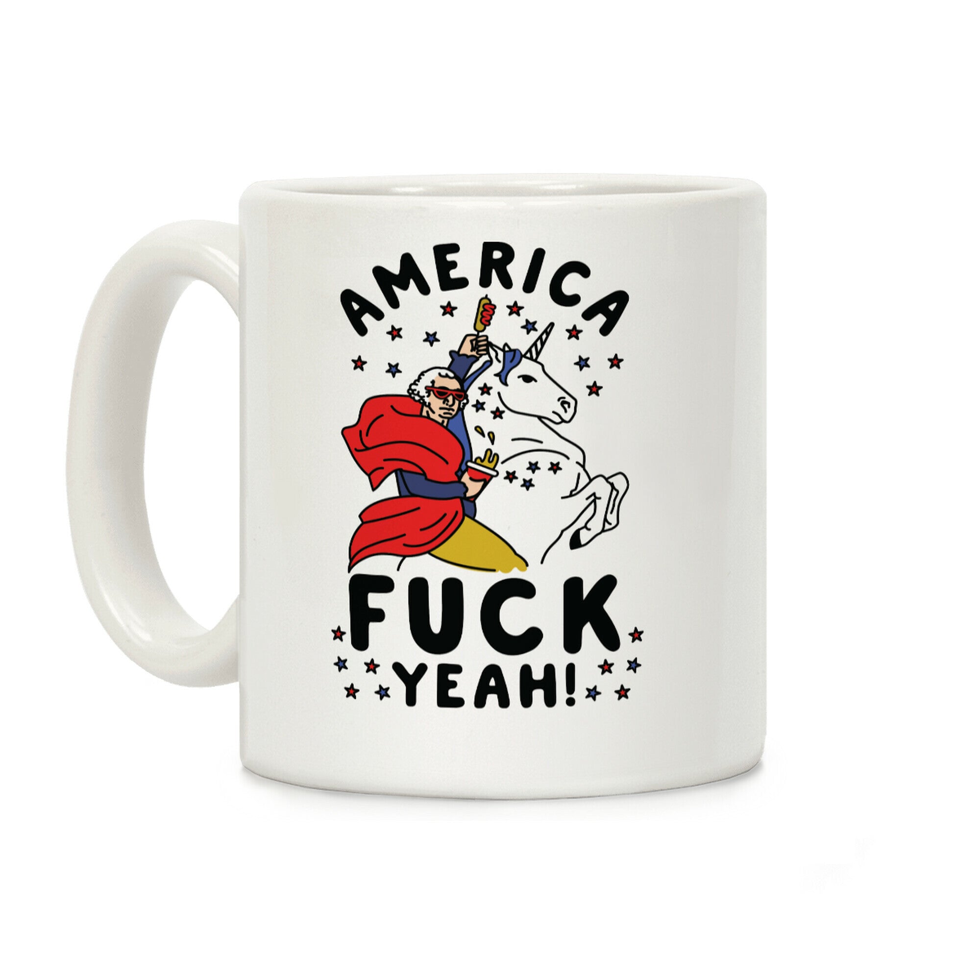 America F*** Yeah Washington Unicorn Coffee Mug