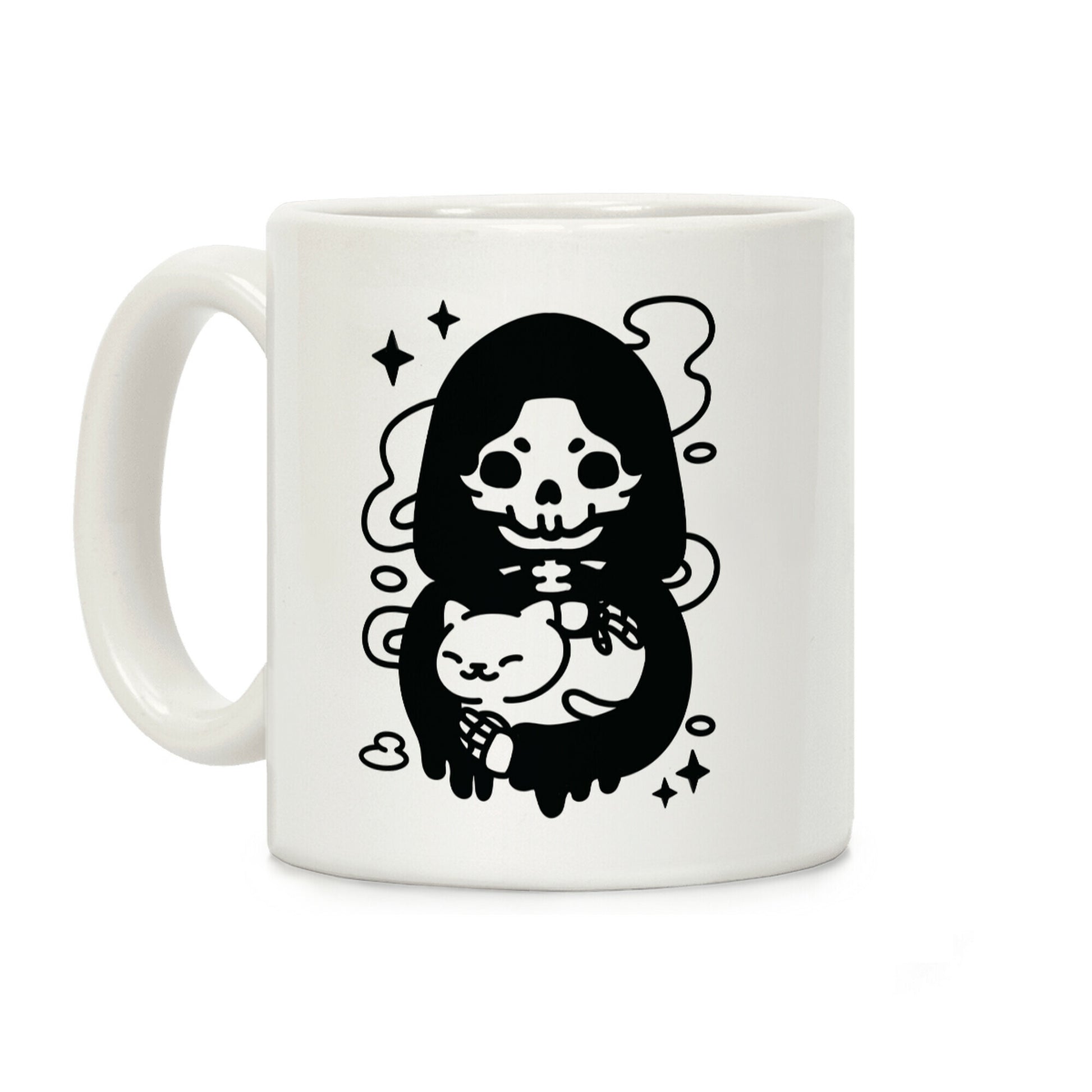 Death and Kitty Coffee Mug