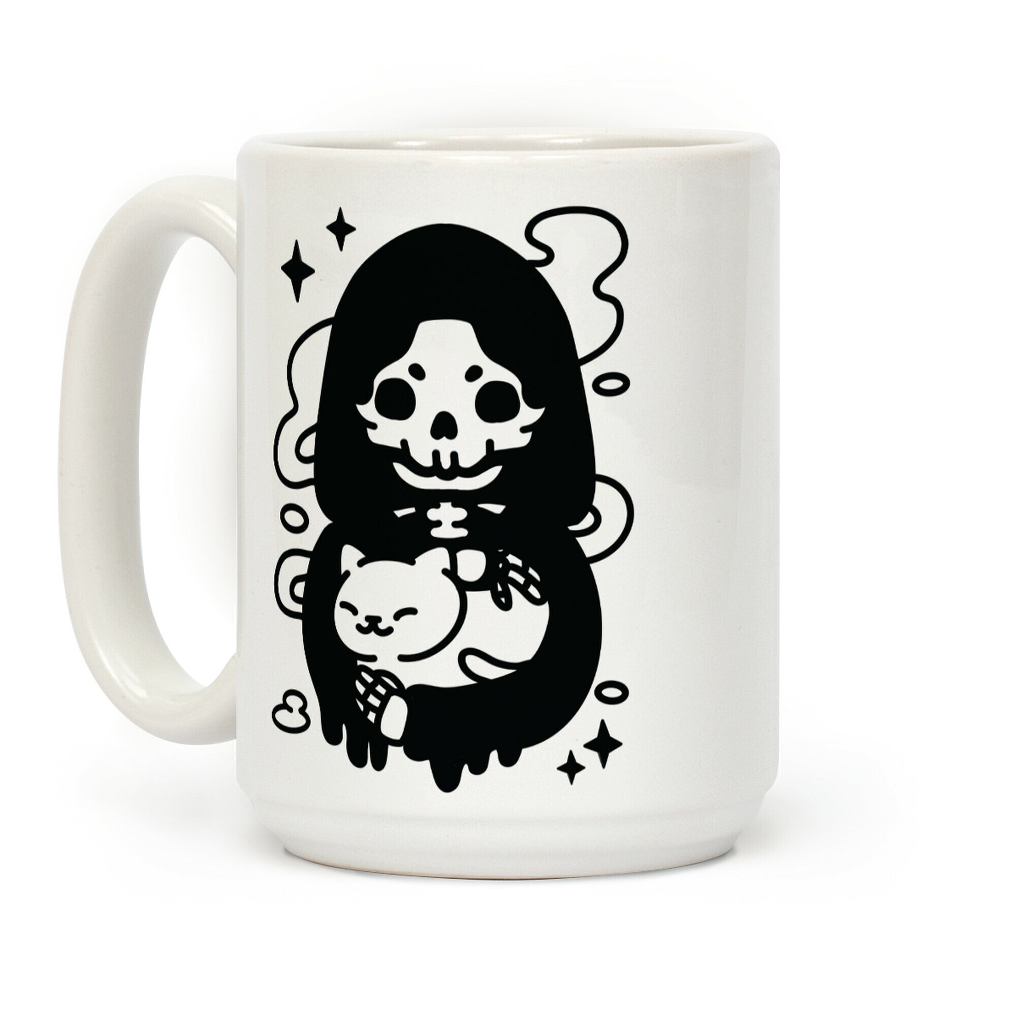 Death and Kitty Coffee Mug