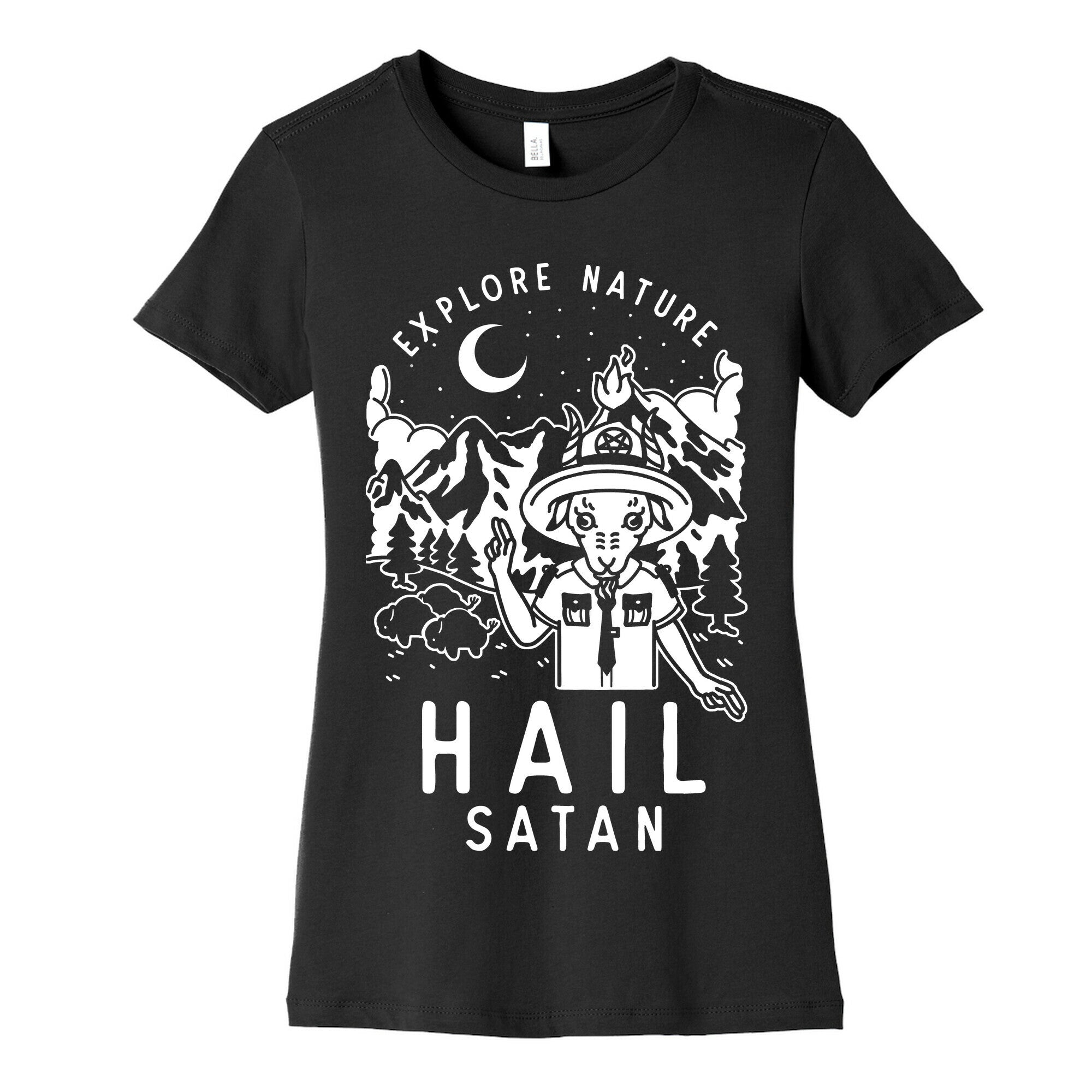 Explore Nature Hail Satan Women's Cotton Tee