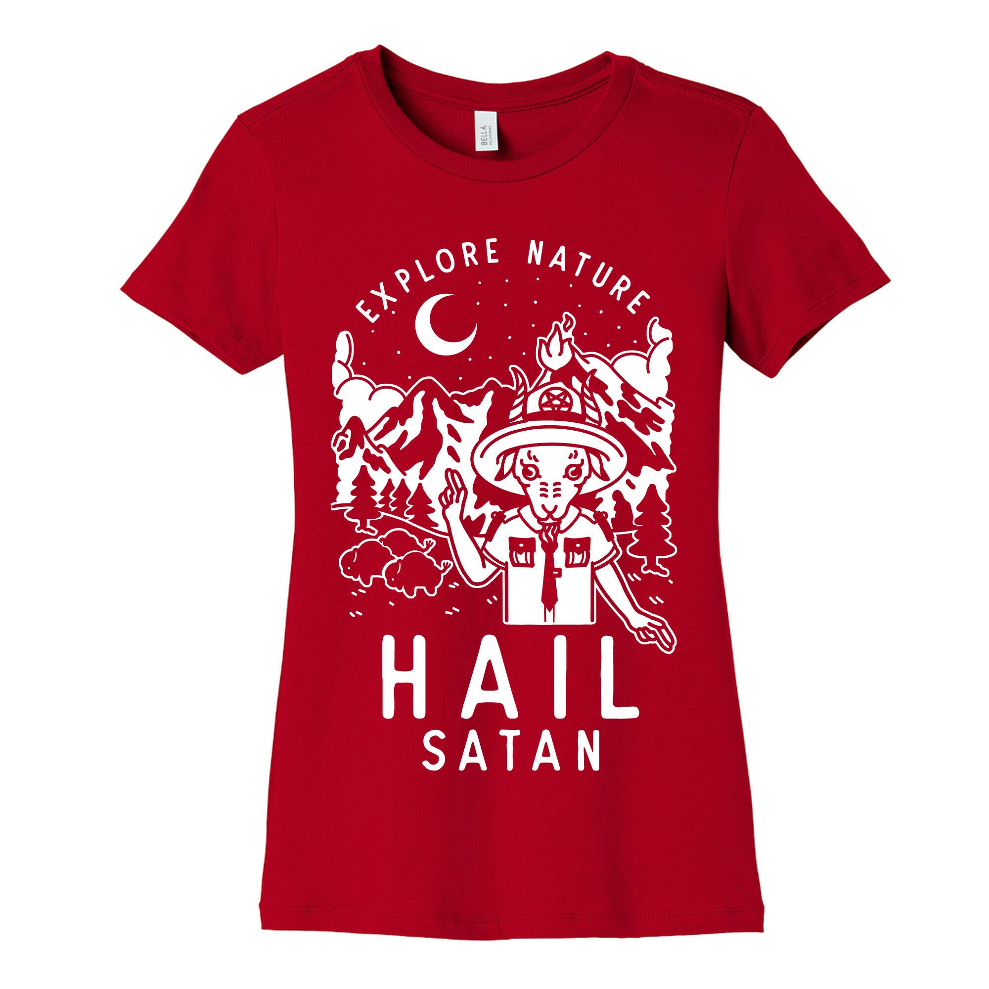 Explore Nature Hail Satan Women's Cotton Tee