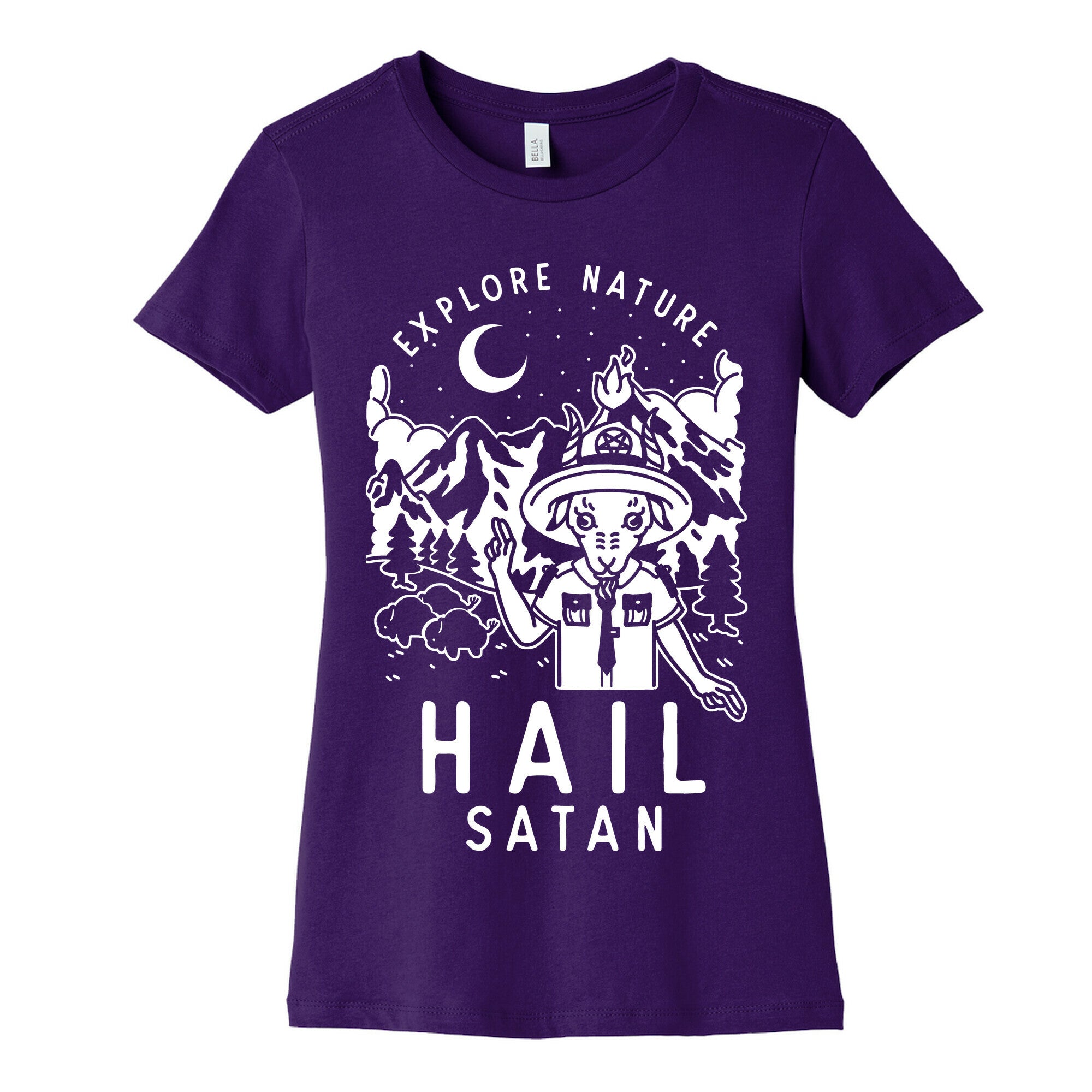 Explore Nature Hail Satan Women's Cotton Tee