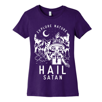 Explore Nature Hail Satan Women's Cotton Tee