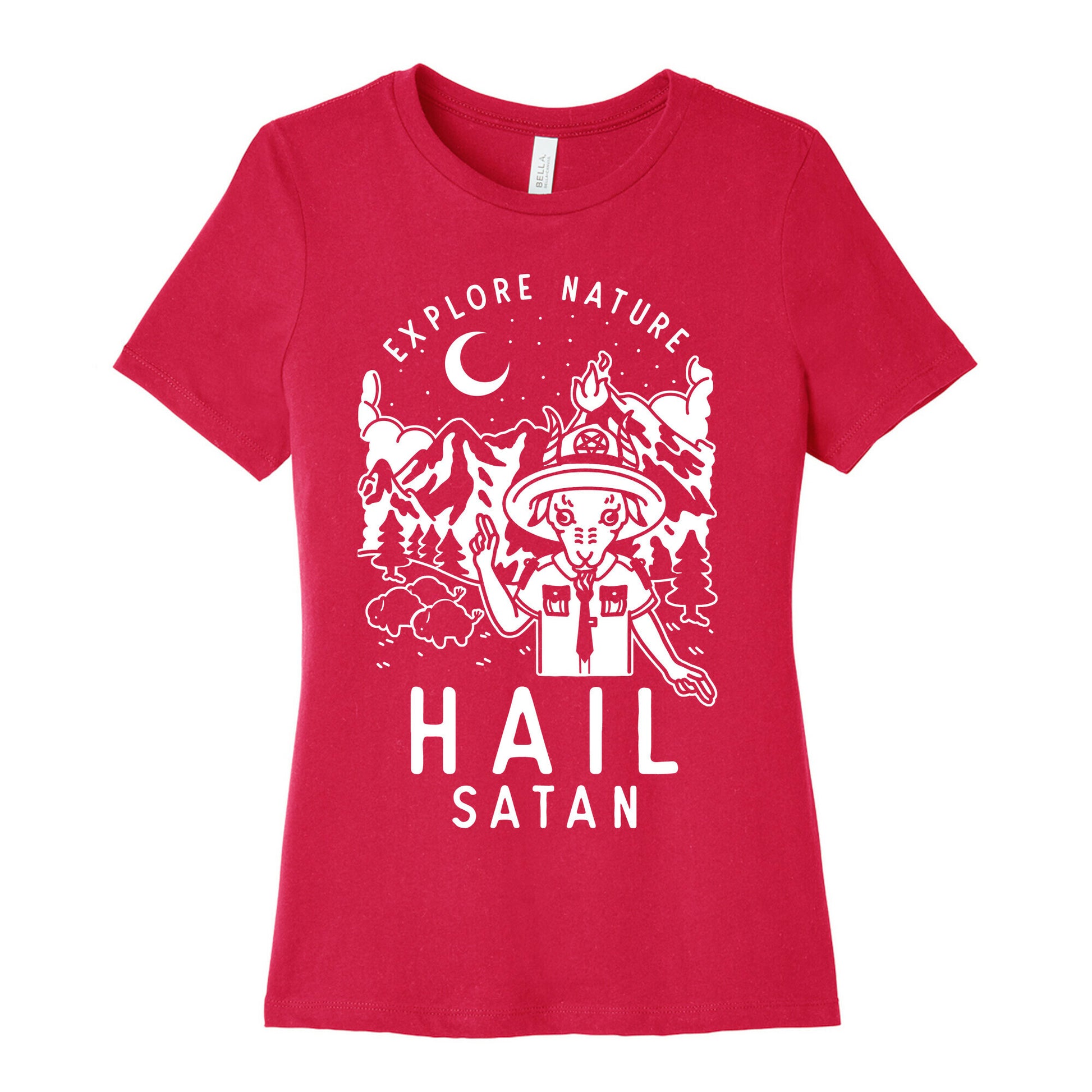 Explore Nature Hail Satan Women's Cotton Tee
