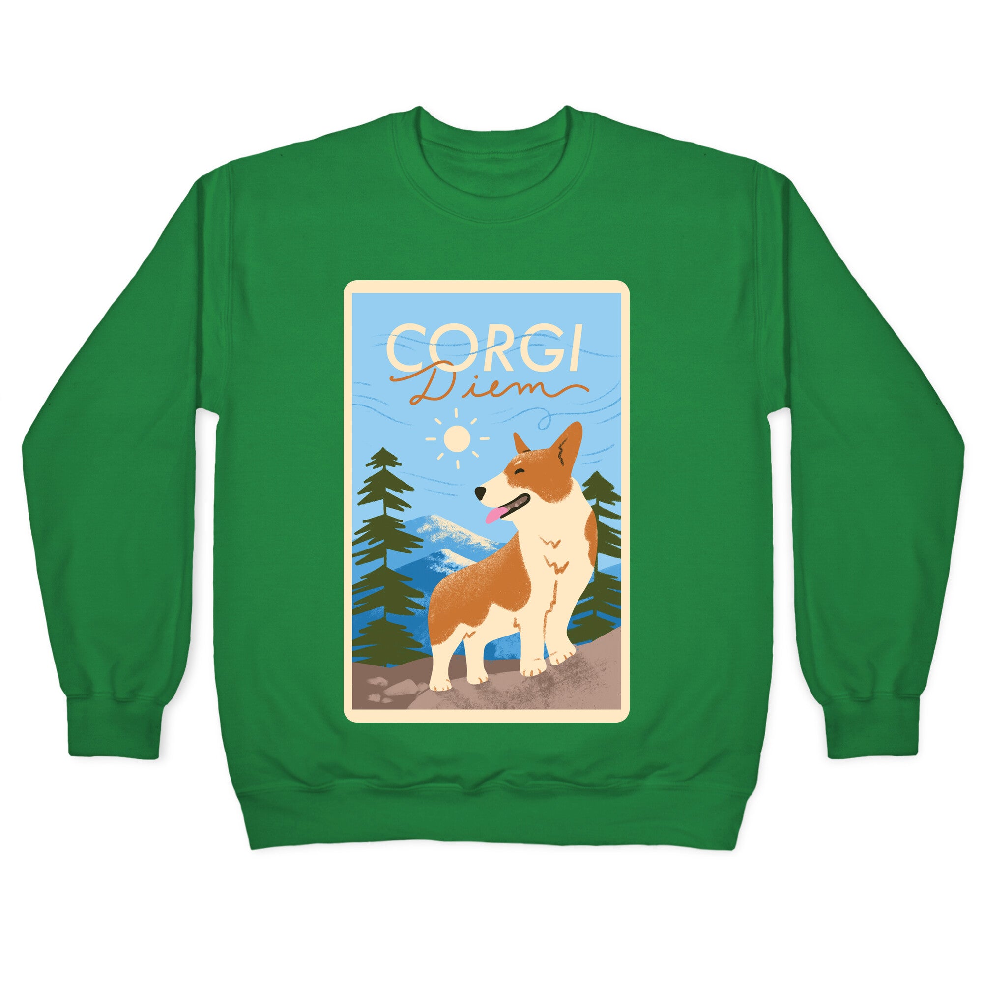 Corgi Diem Crewneck Sweatshirt