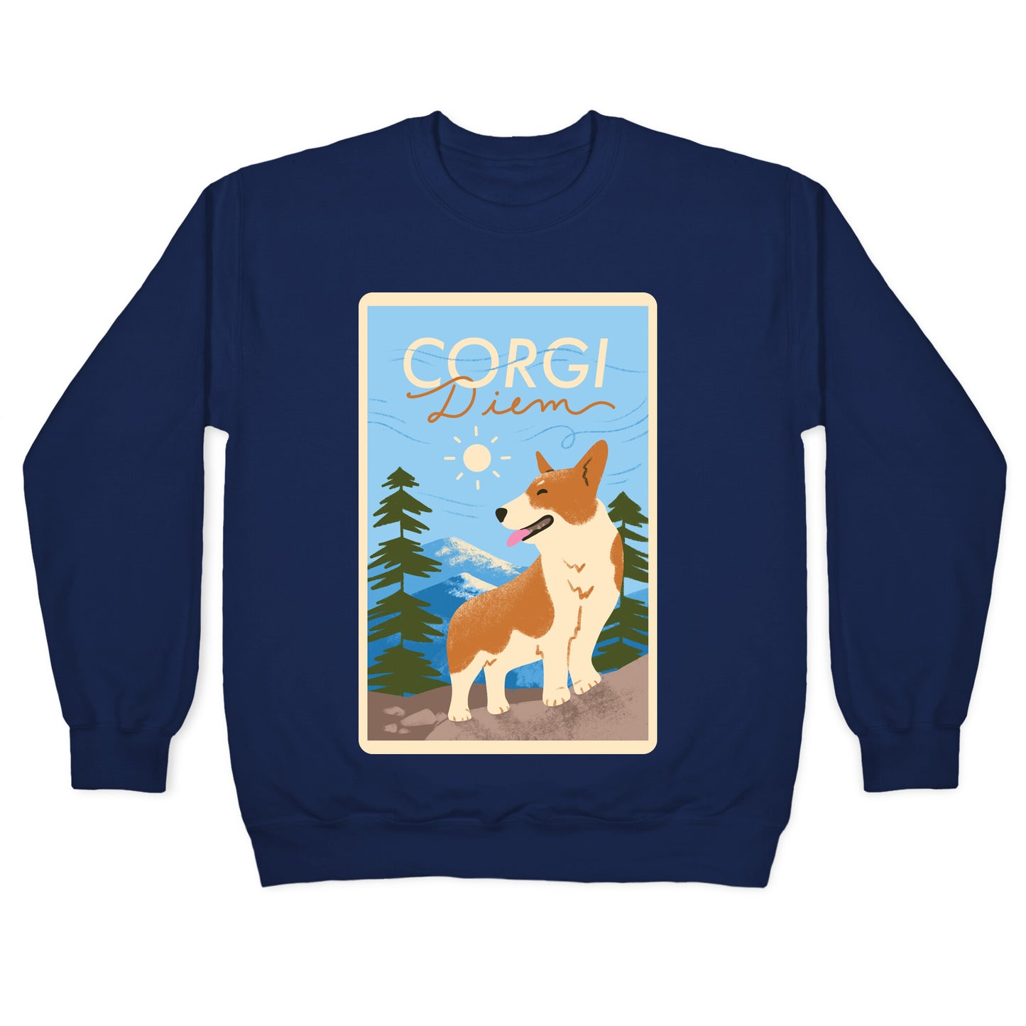 Corgi Diem Crewneck Sweatshirt
