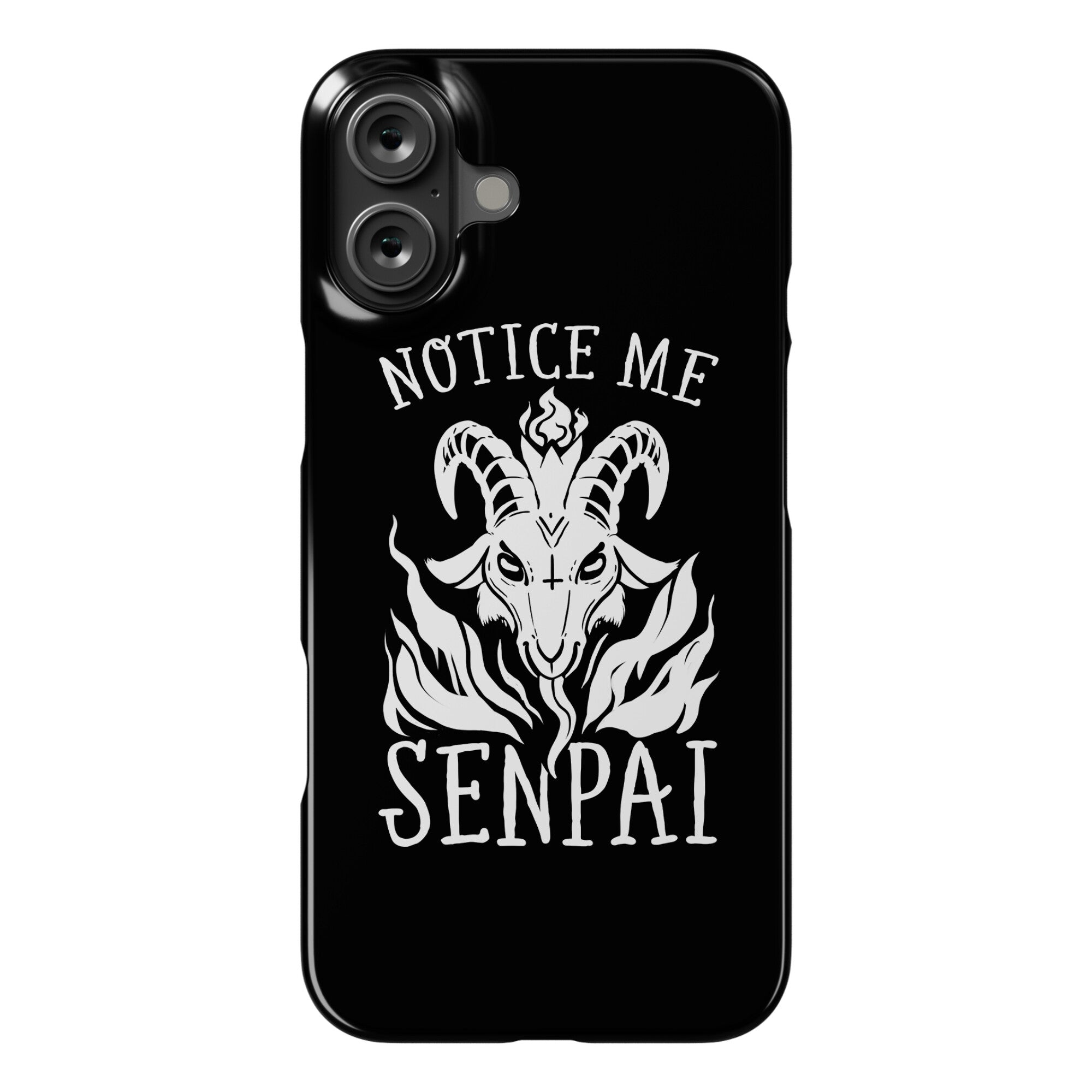 Notice Me Senpai! (Baphomet) Phone Case
