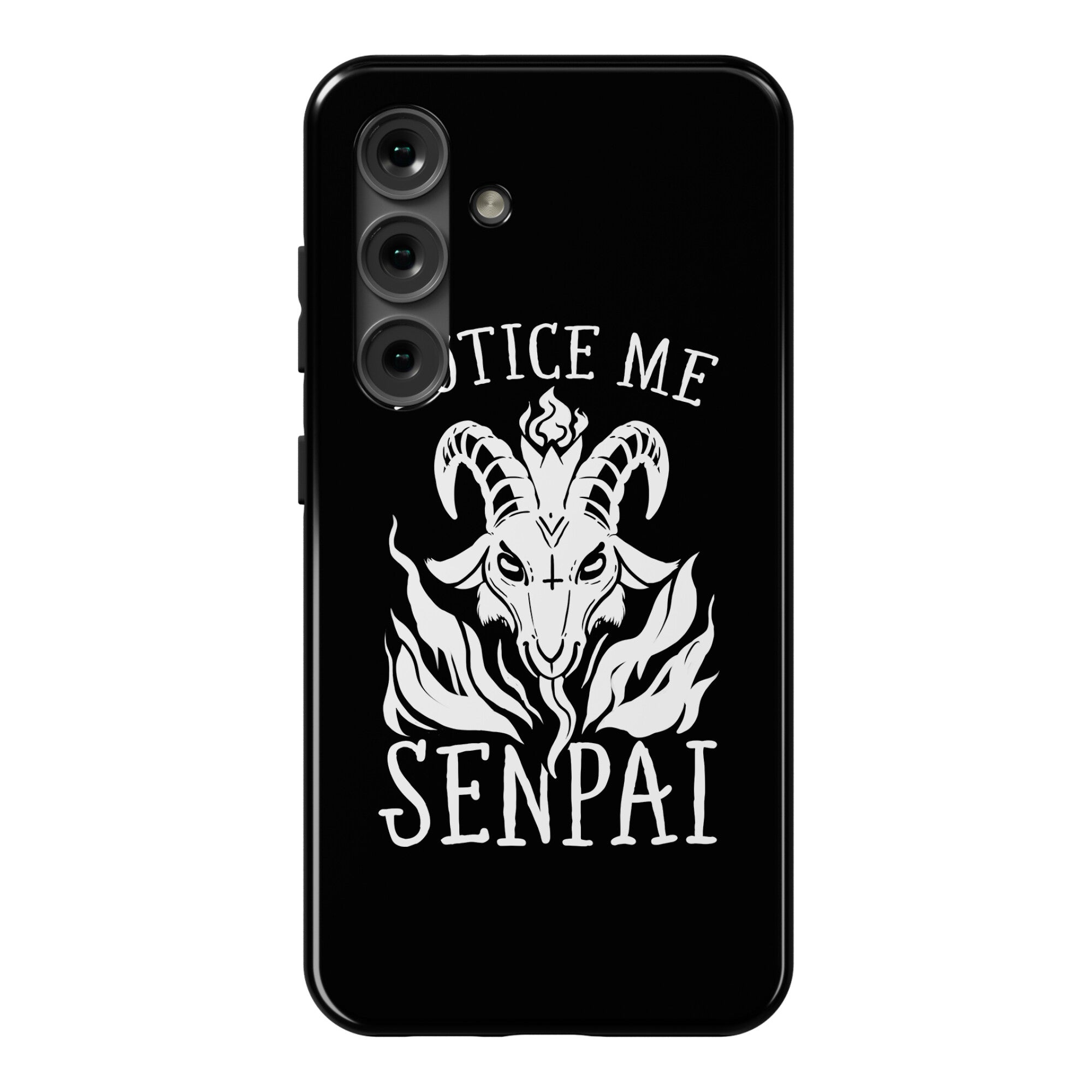 Notice Me Senpai! (Baphomet) Phone Case