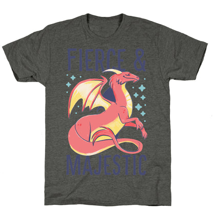Fierce and Majestic - Dragon Unisex Triblend Tee