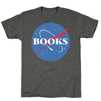 Books Nasa Parody Unisex Triblend Tee