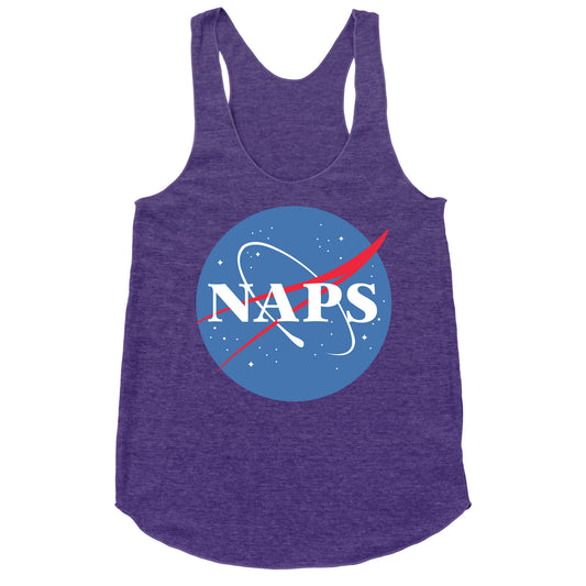 Naps Nasa Parody Racerback Tank