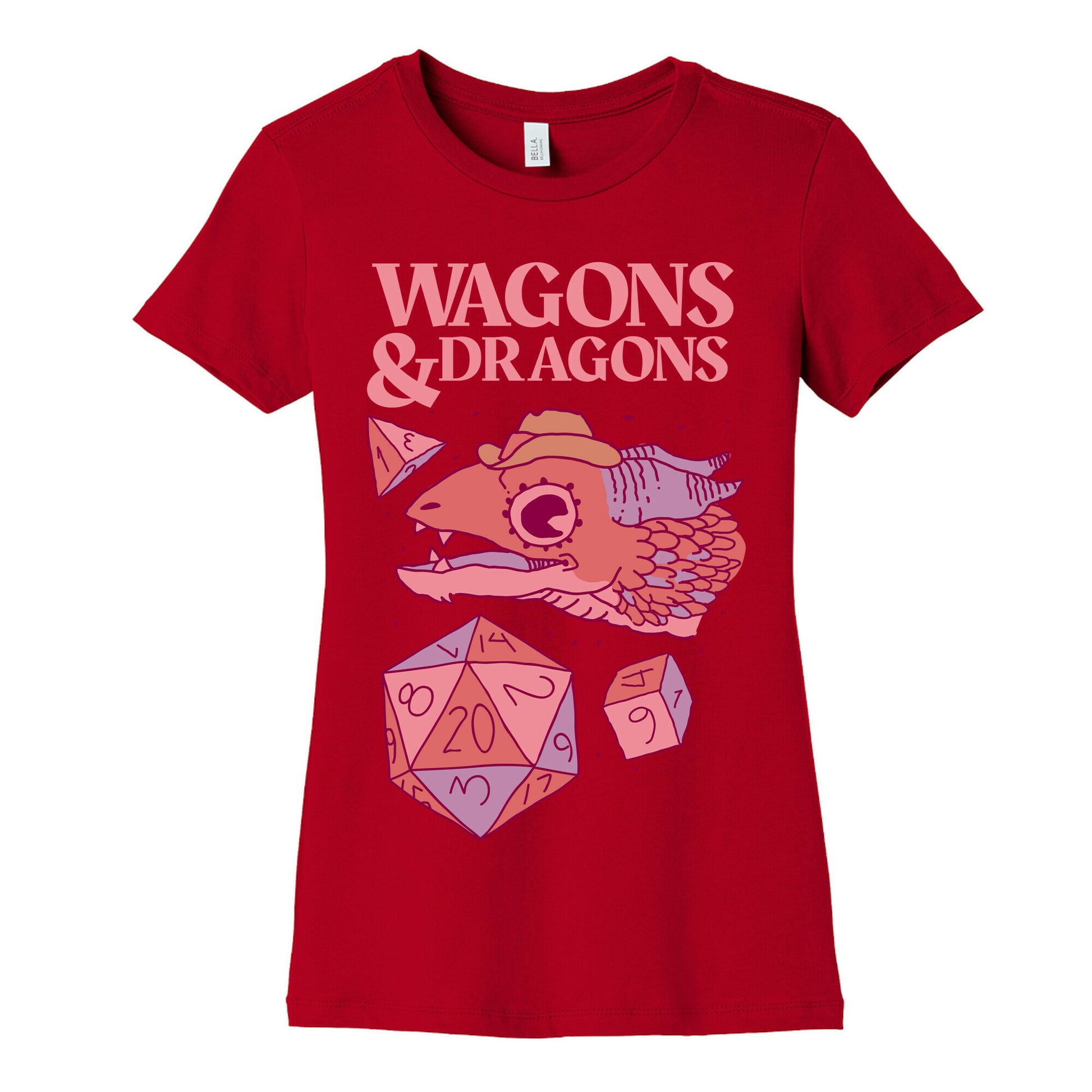 Wagons & Dragons Women's Cotton Tee