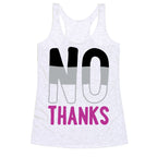No Thanks Asexual Pride Racerback Tank