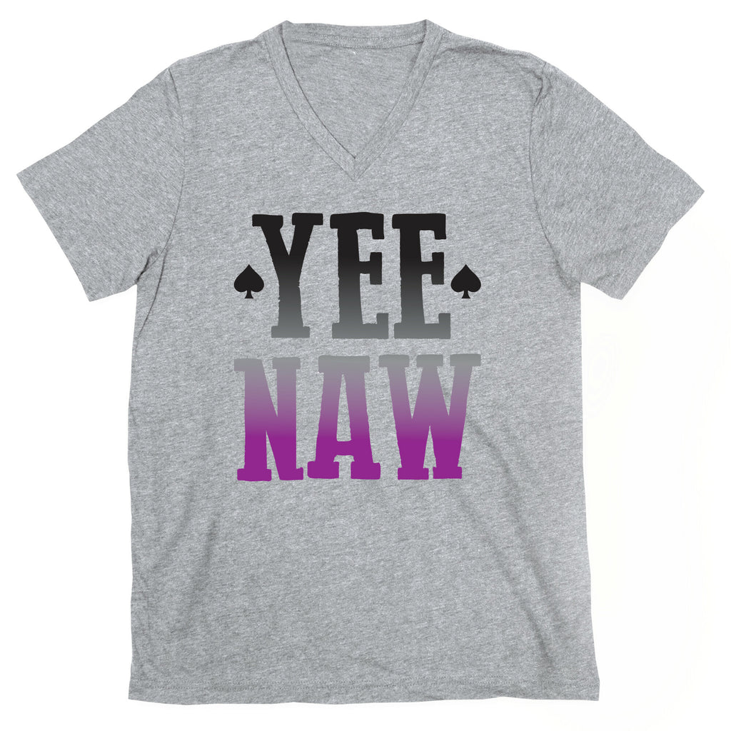 Yee Naw Asexual Pride V-Neck