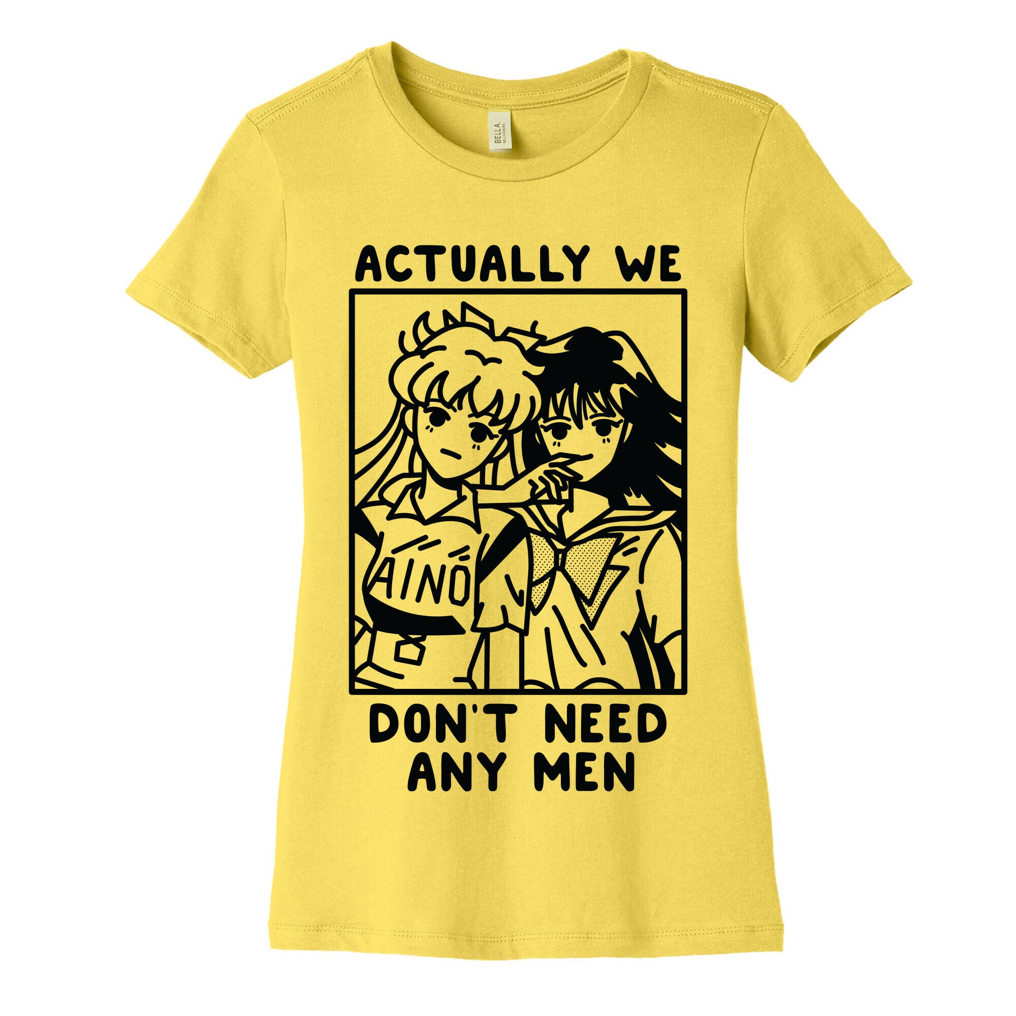 Actually We Don't Need Any Men Minako Rei  Women's Cotton Tee