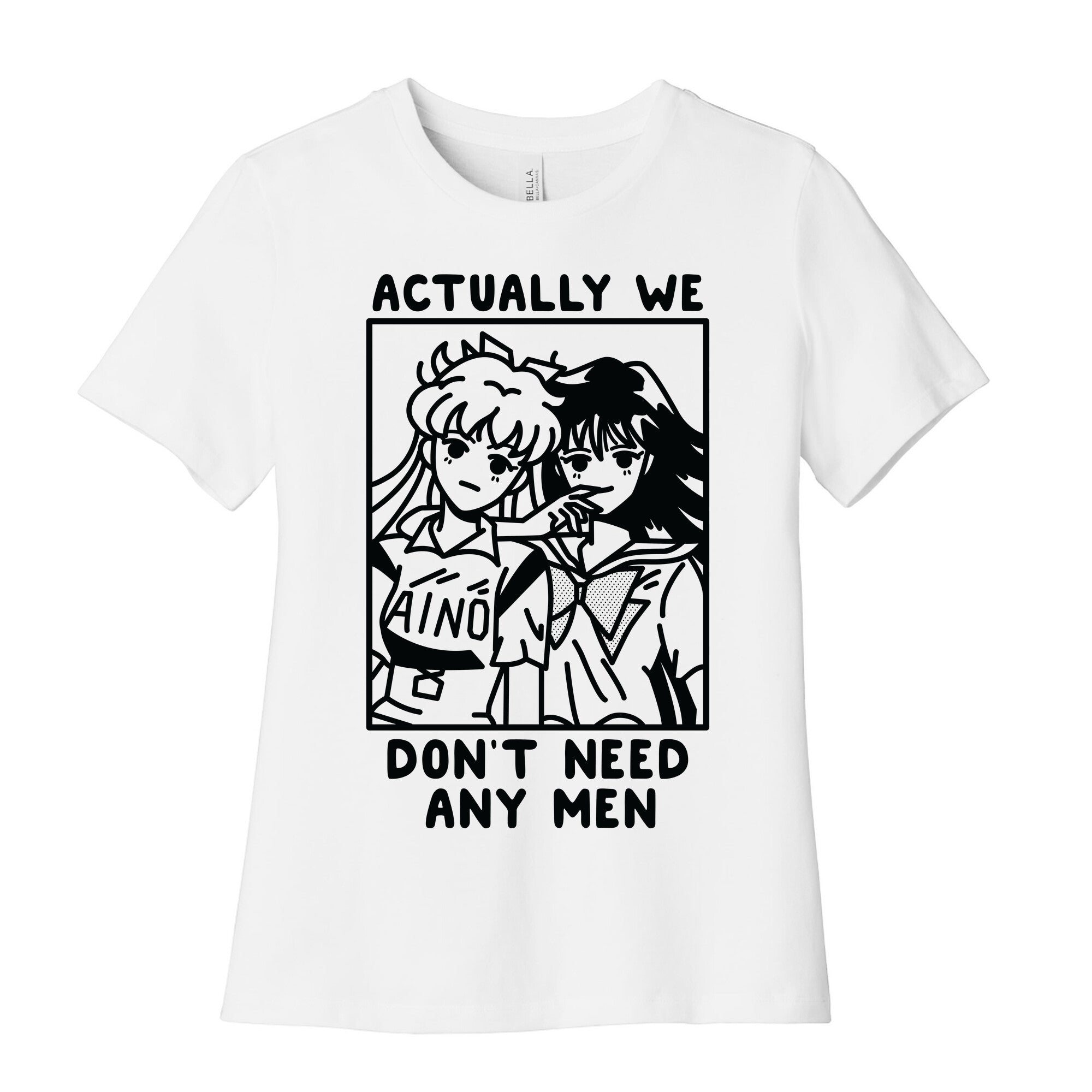 Actually We Don't Need Any Men Minako Rei  Women's Cotton Tee