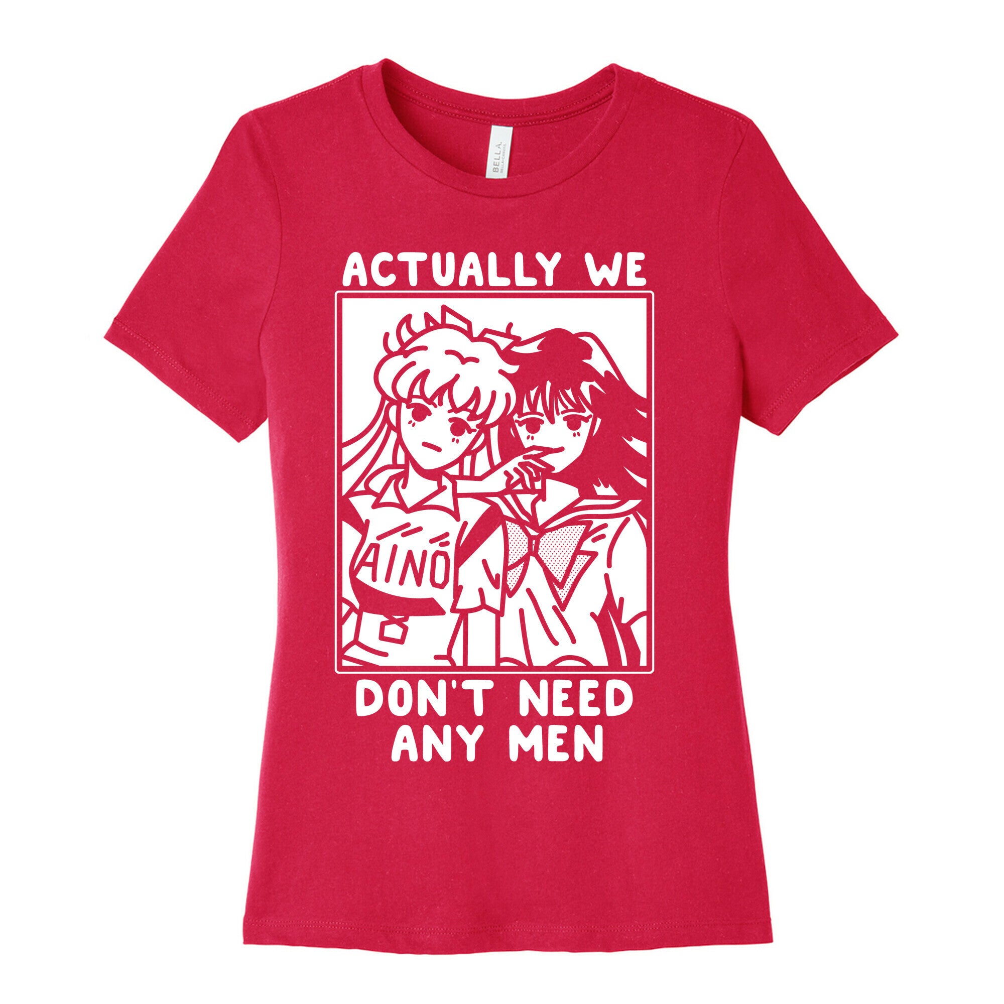 Actually We Don't Need Any Men Minako Rei  Women's Cotton Tee