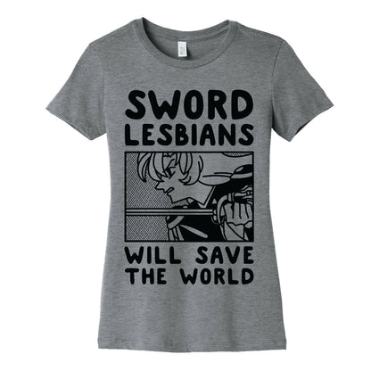 Sword Lesbians Will Save the World Utena Women's Cotton Tee