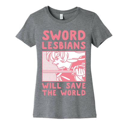 Sword Lesbians Will Save the World Utena Women's Cotton Tee