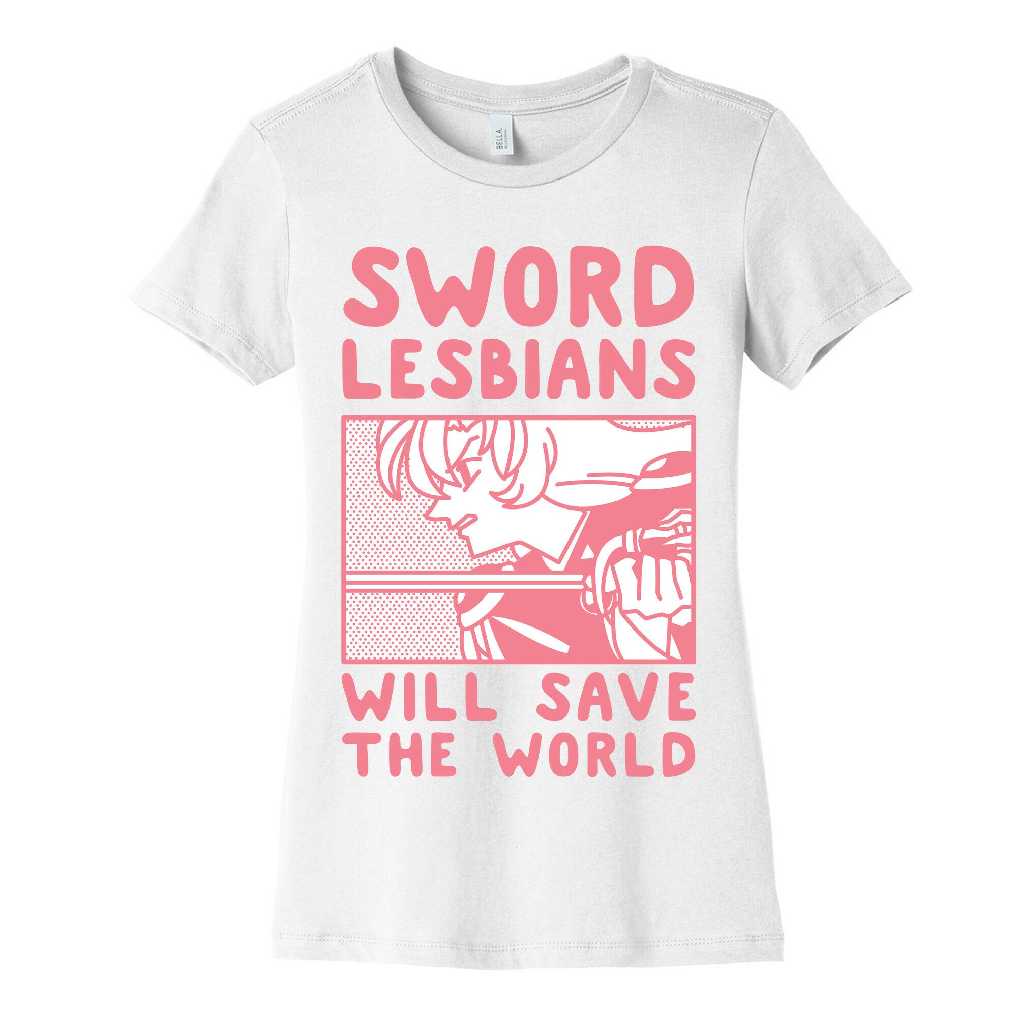 Sword Lesbians Will Save the World Utena Women's Cotton Tee