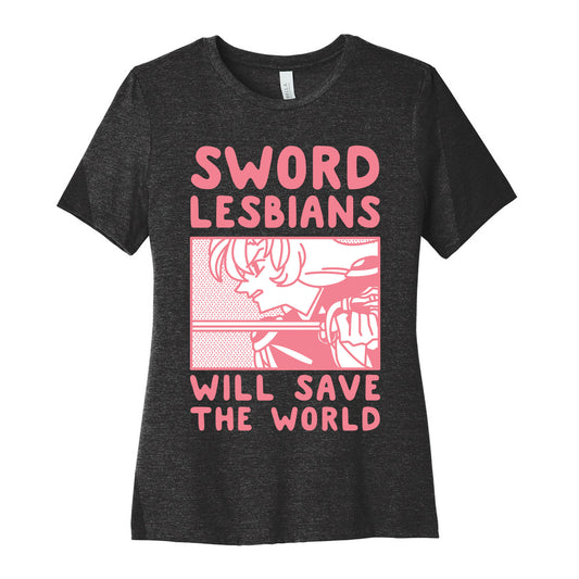 Sword Lesbians Will Save the World Utena Women's Cotton Tee