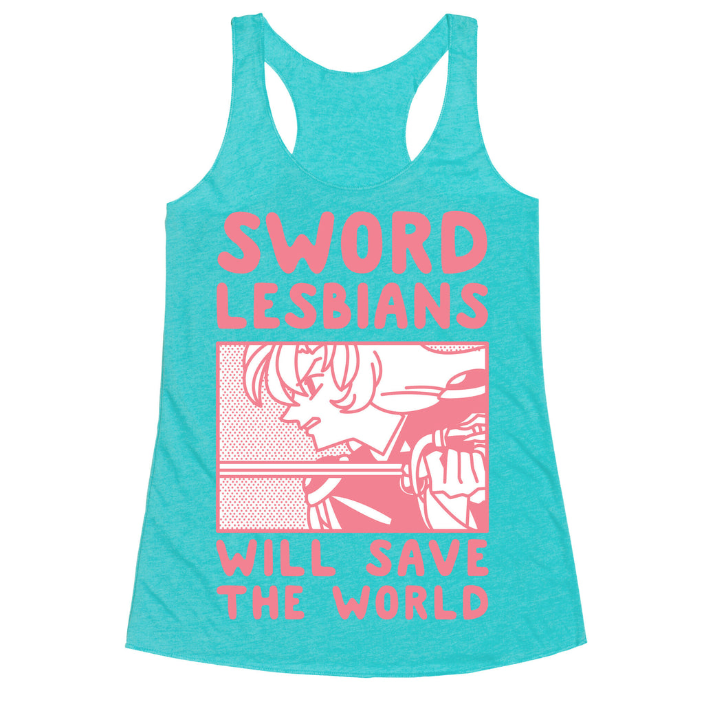 Sword Lesbians Will Save the World Utena Racerback Tank