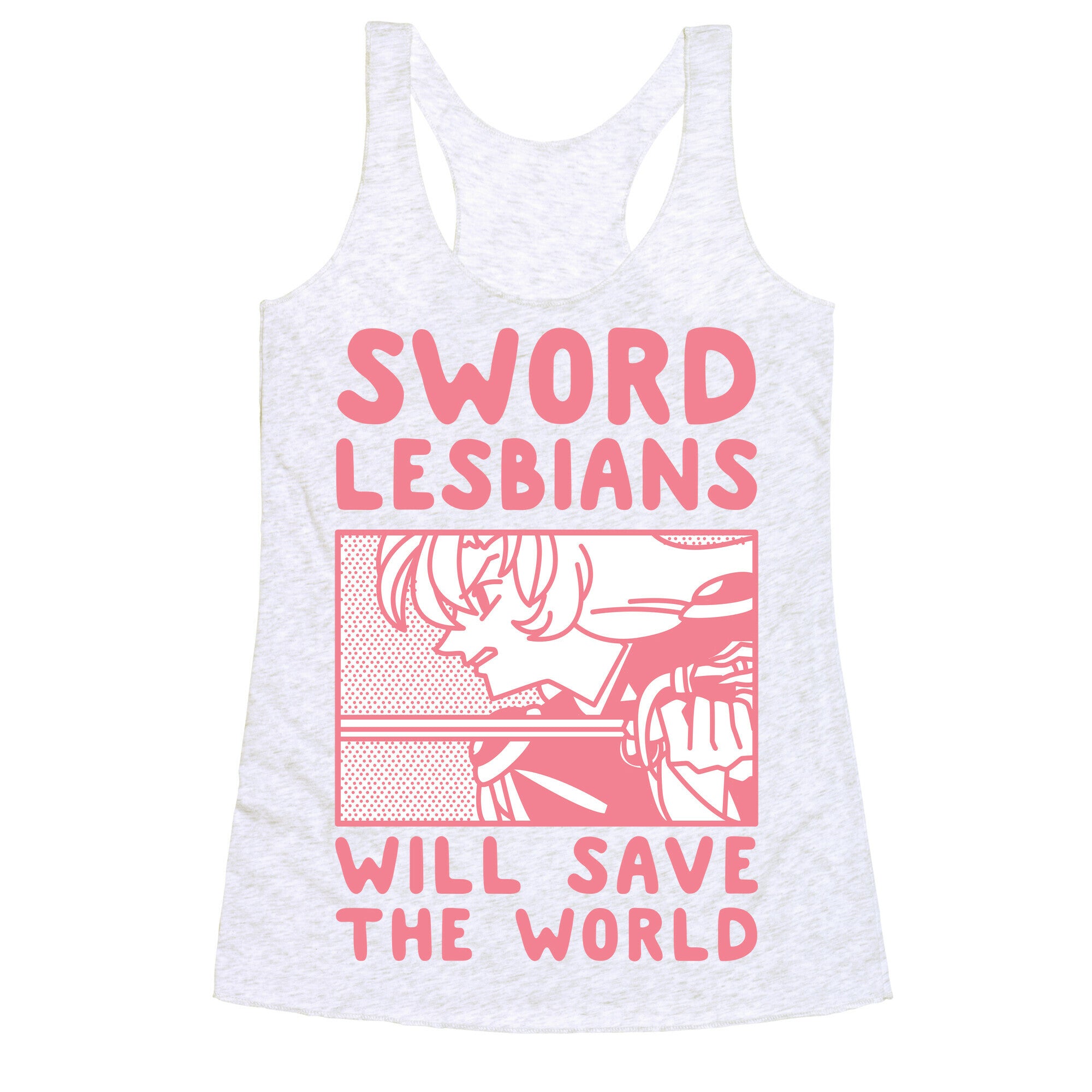 Sword Lesbians Will Save the World Utena Racerback Tank