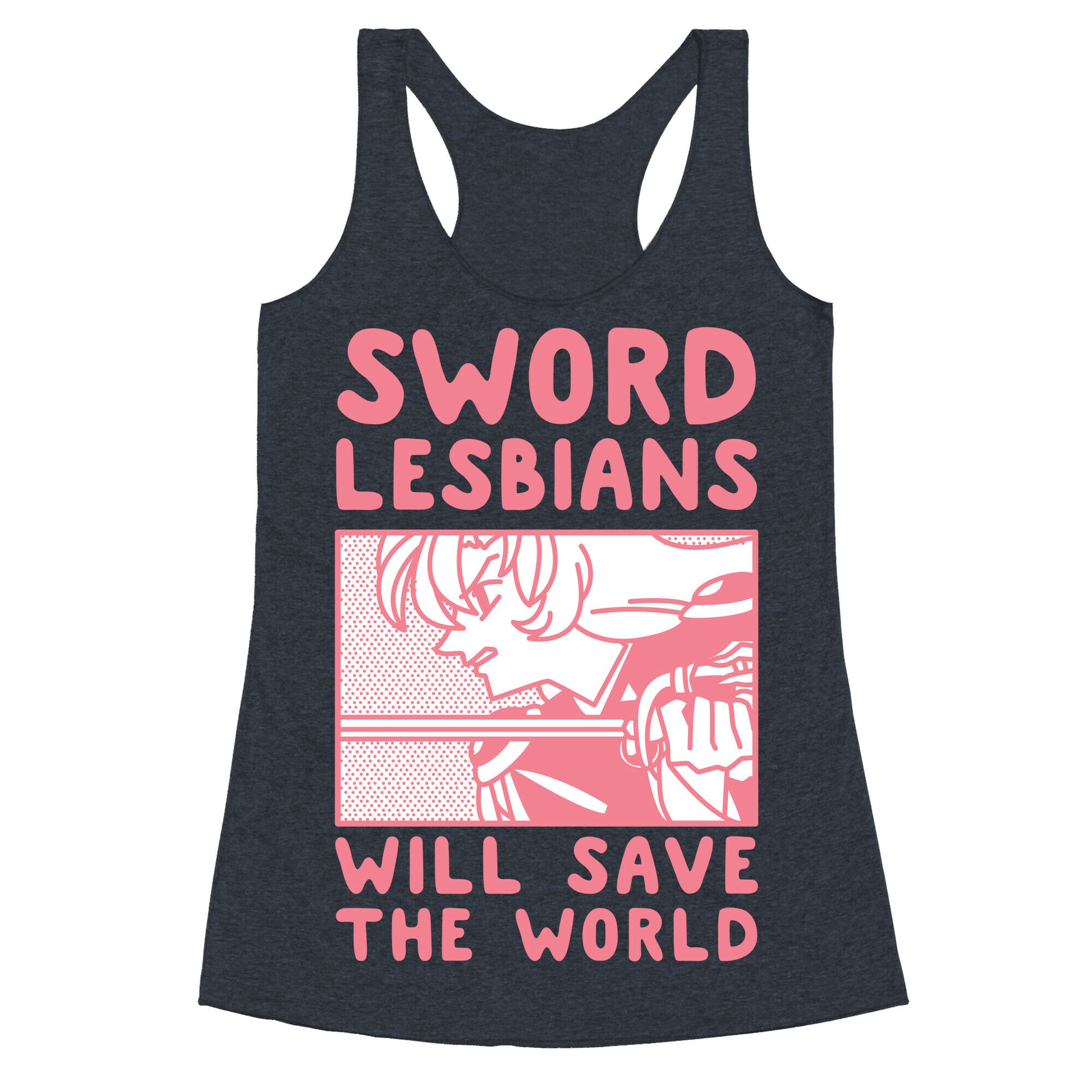 Sword Lesbians Will Save the World Utena Racerback Tank