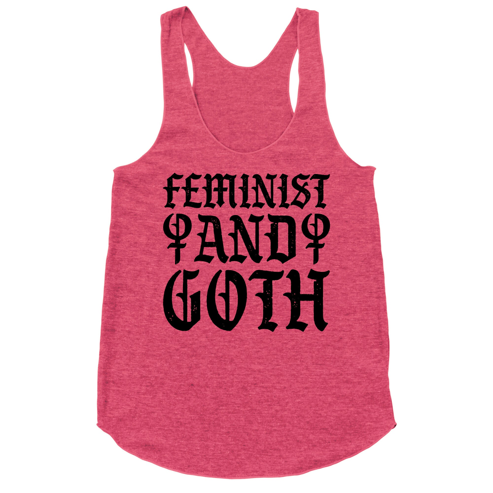 Feminist And Goth Racerback Tank