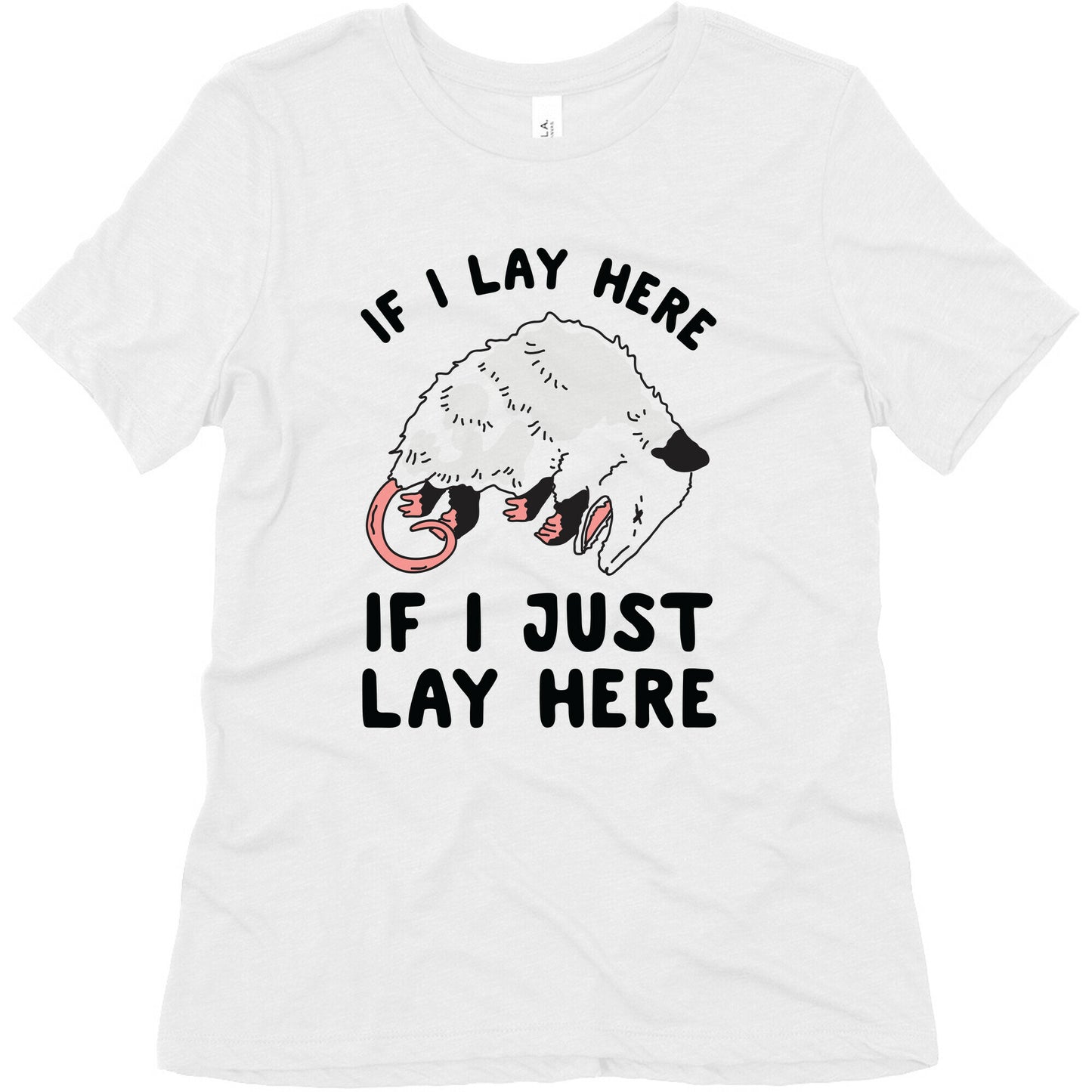 If I Lay Here If I Just Lay Here Opossum Women's Triblend Tee