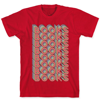 Books Retro Rainbow  T-Shirt