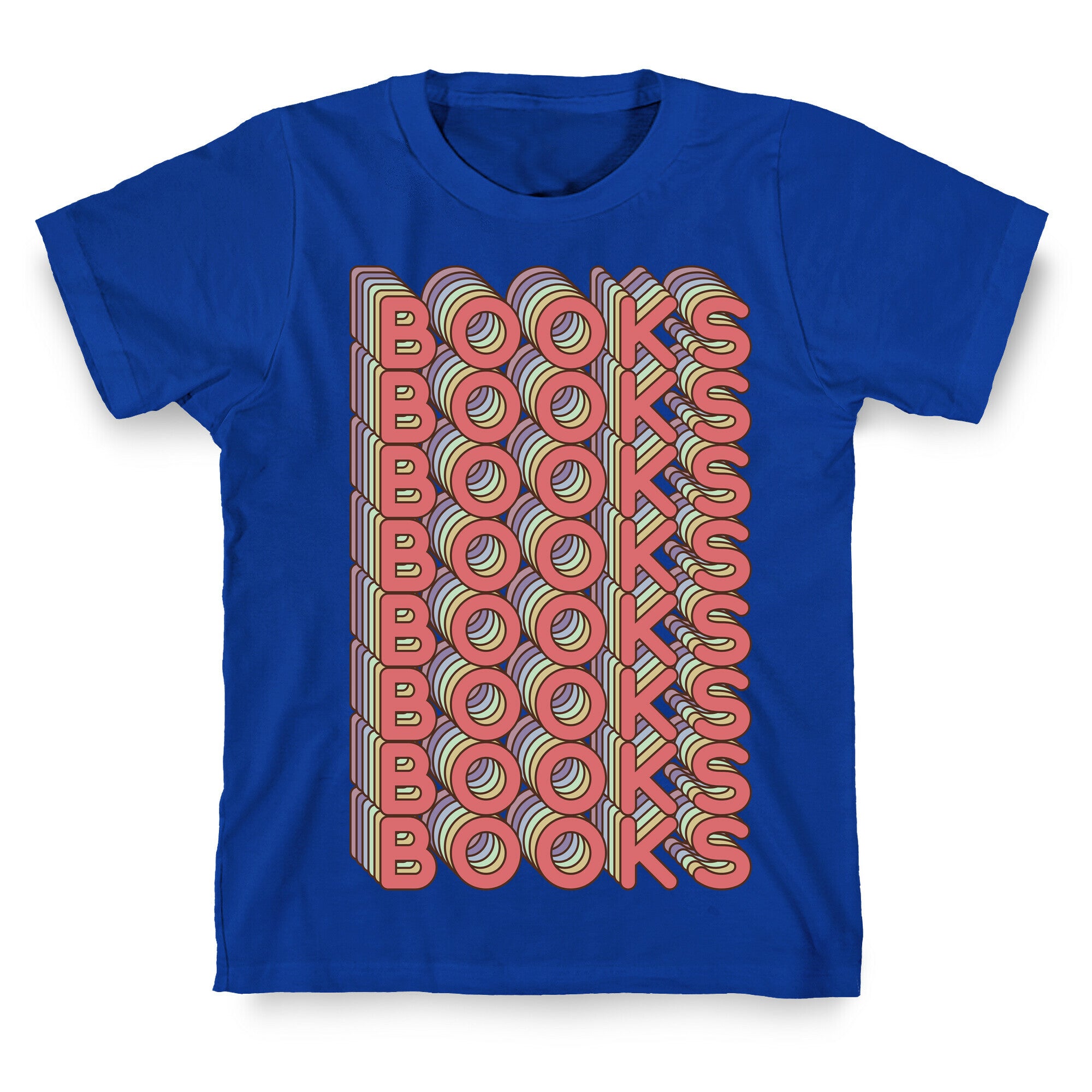Books Retro Rainbow  T-Shirt