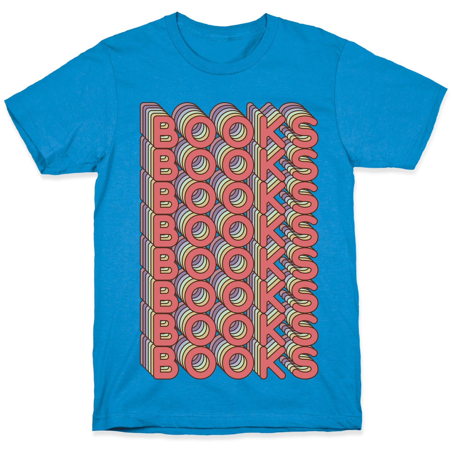 Books Retro Rainbow  T-Shirt