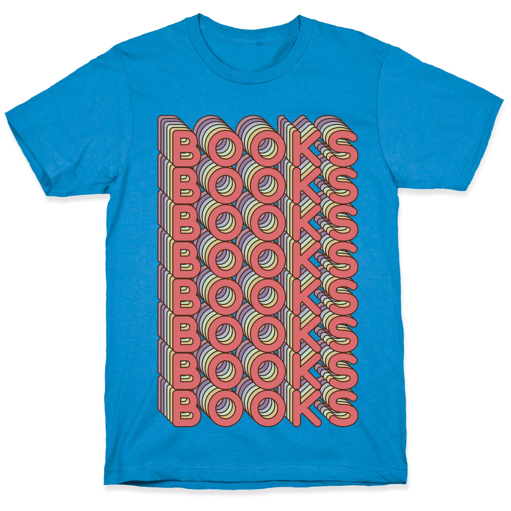 Books Retro Rainbow  T-Shirt