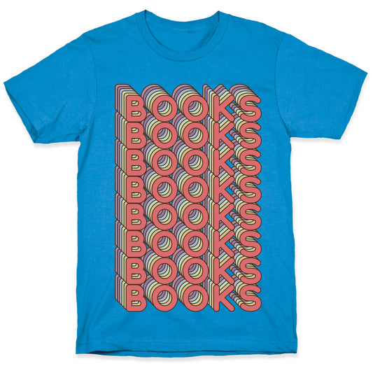 Books Retro Rainbow  T-Shirt