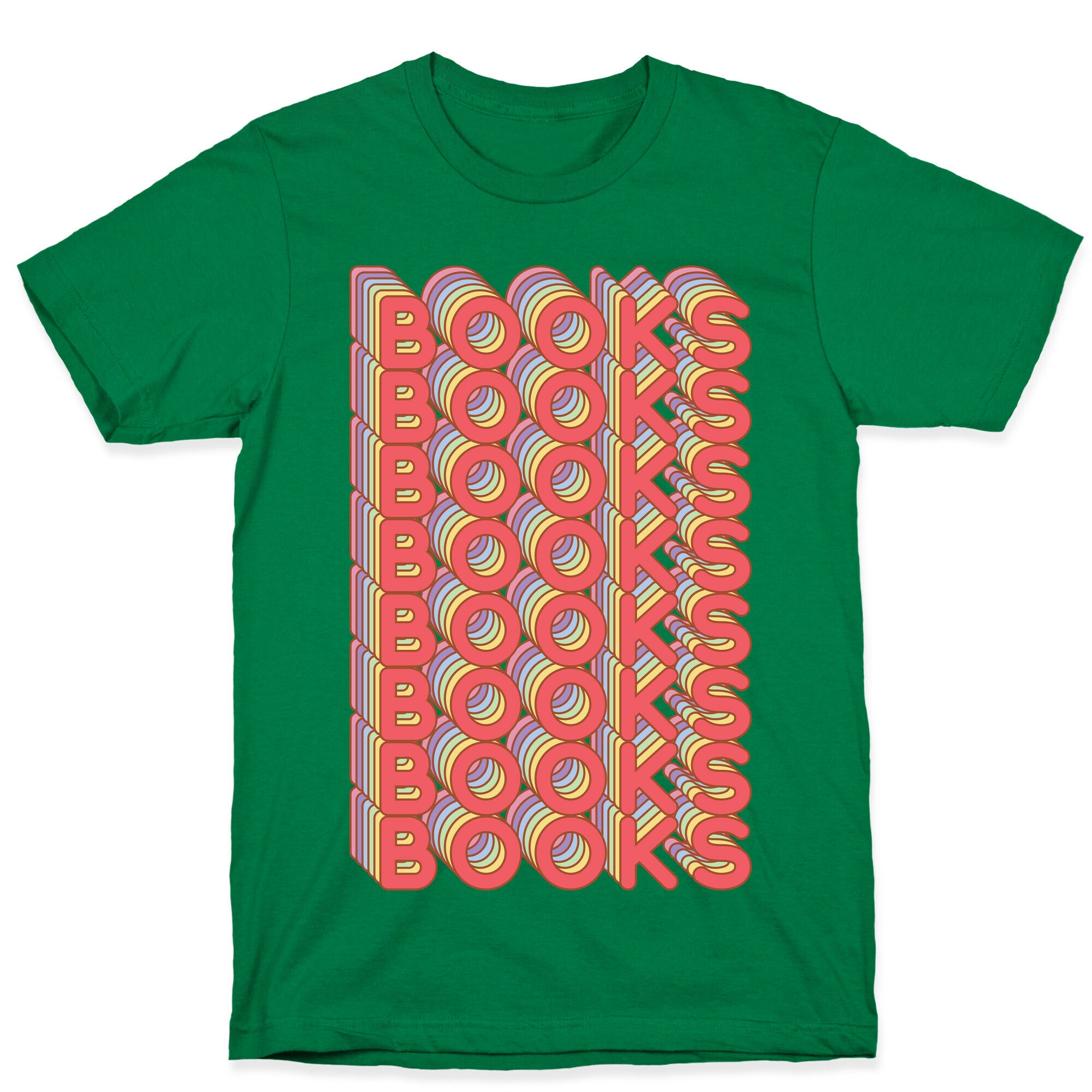 Books Retro Rainbow  T-Shirt