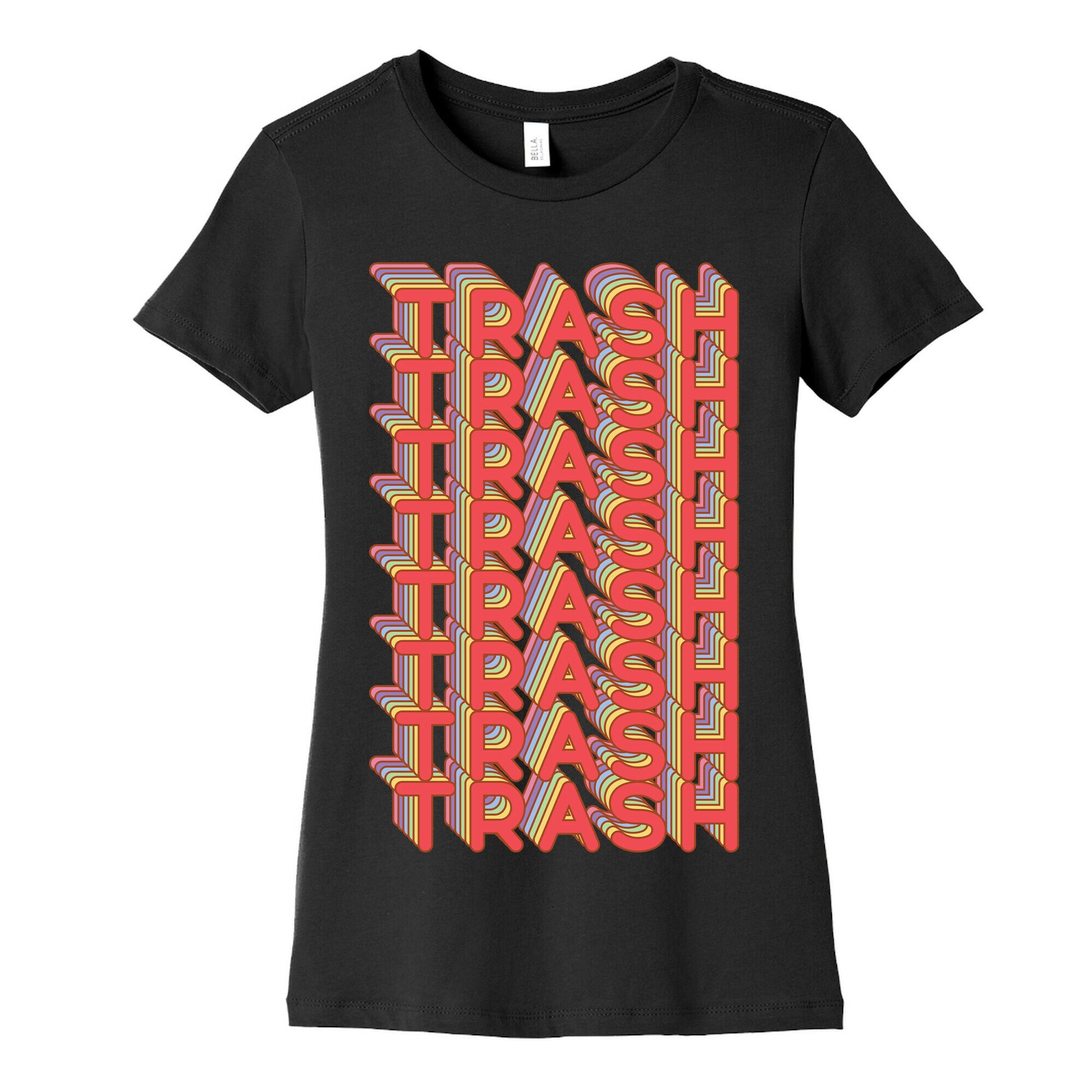 Trash Retro Rainbow Women's Cotton Tee