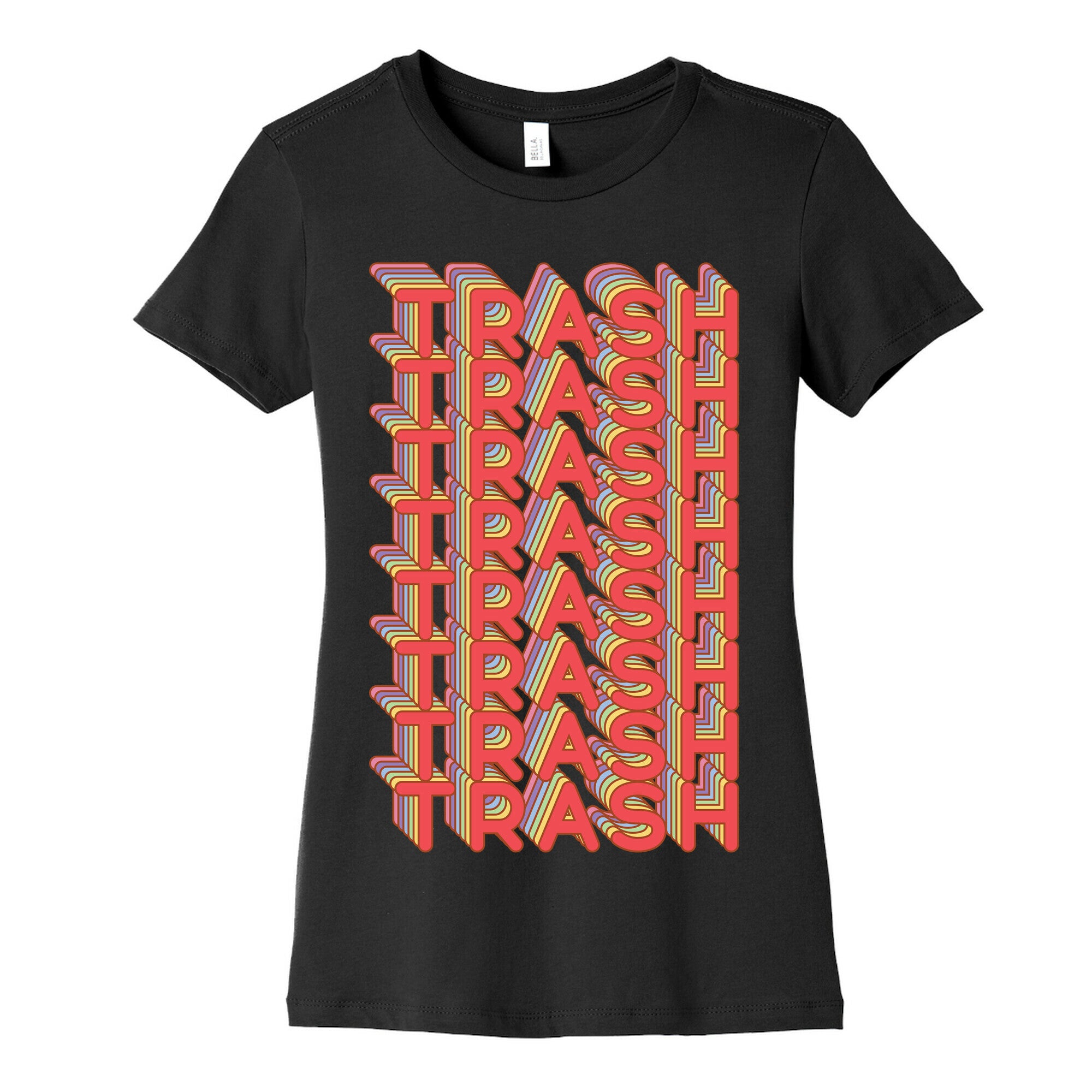 Trash Retro Rainbow Women's Cotton Tee