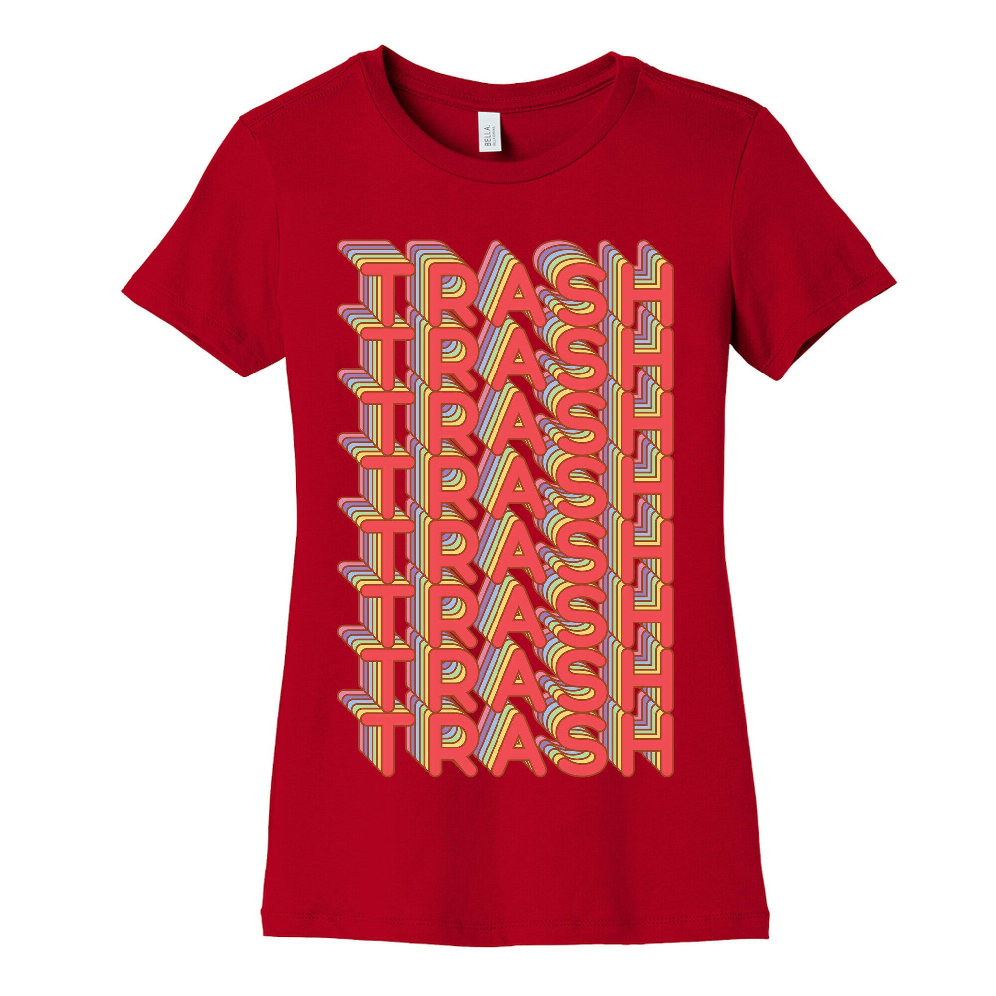 Trash Retro Rainbow Women's Cotton Tee