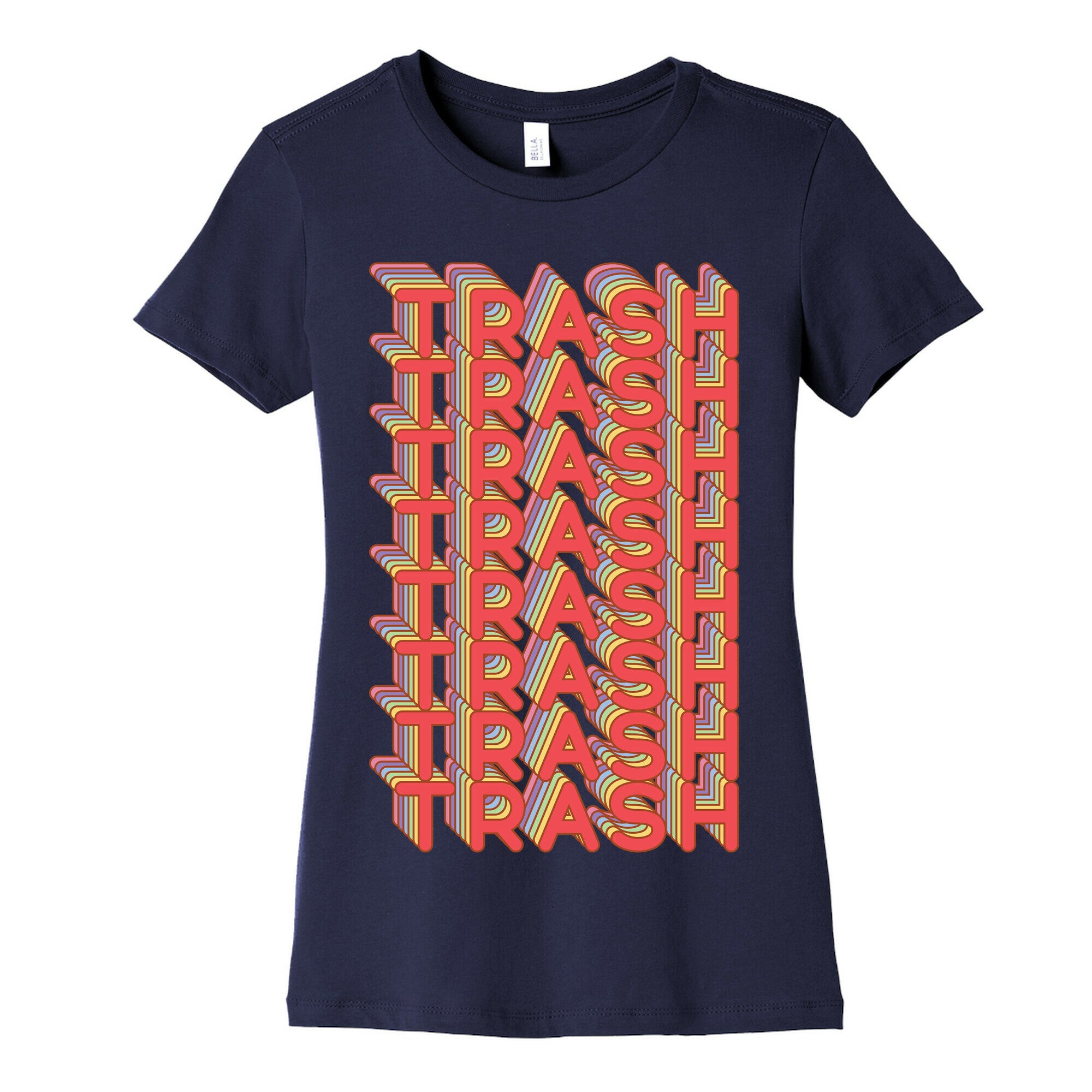 Trash Retro Rainbow Women's Cotton Tee