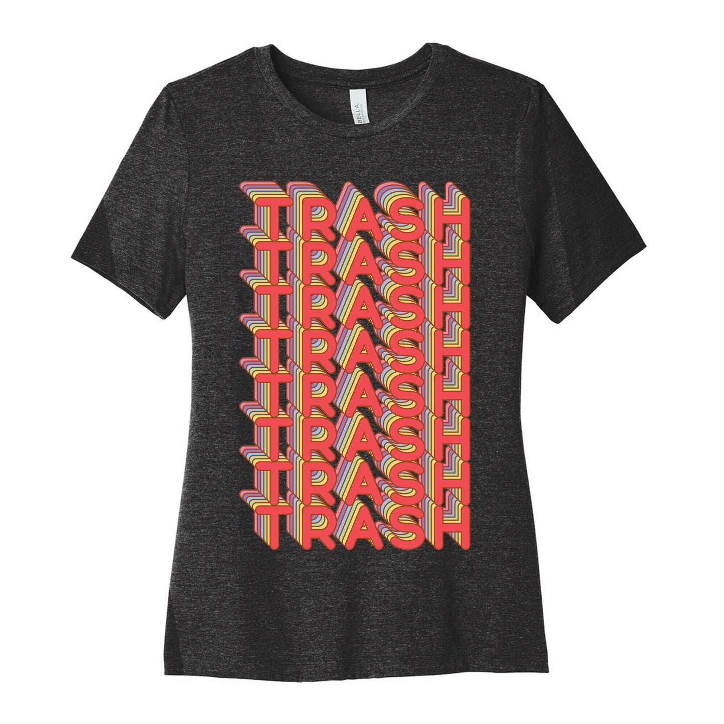 Trash Retro Rainbow Women's Cotton Tee