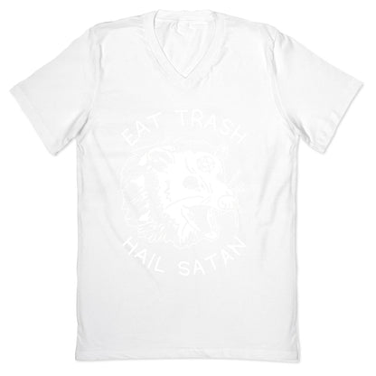 Eat Trash Hail Satan Possum V-Neck