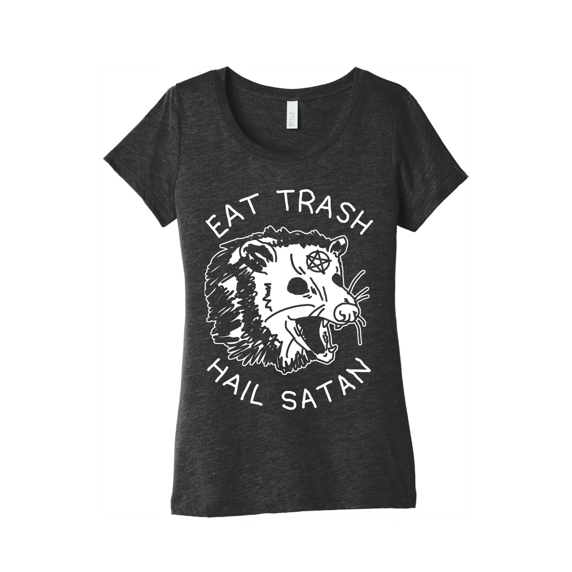 Eat Trash Hail Satan Possum Women's Triblend Tee