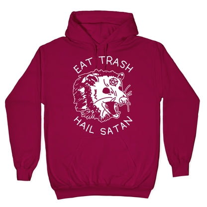 Eat Trash Hail Satan Possum Hoodie